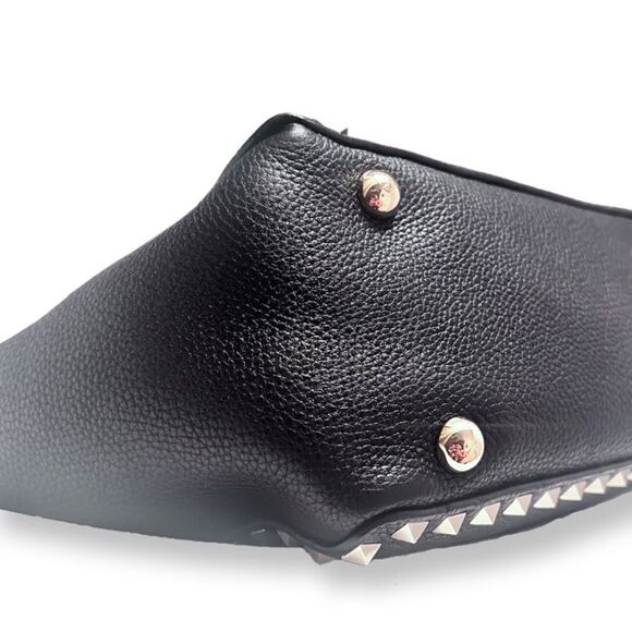 Valentino Garavani Small Grainy Calfskin Rockstud Tote♥️LIKE NEW♥️ - Picture 7 of 12